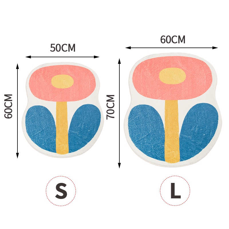Thảm Chùi Chân Chống Trượt Hình Bông Hoa Đáng Yêu