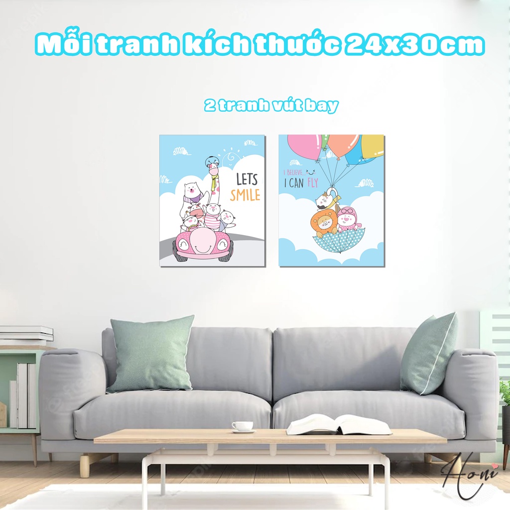 Tranh Dán Tường Cho Bé - Decal Formex dày 5mm dán tường cho bé