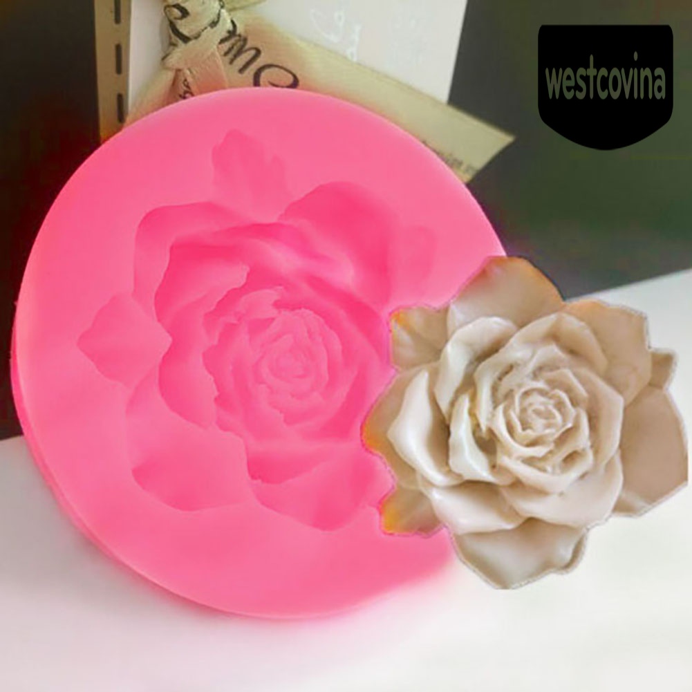 [Hot]☀ Khuôn Silicone Nhấn Bánh &amp; Socola Hình Hoa Hồng