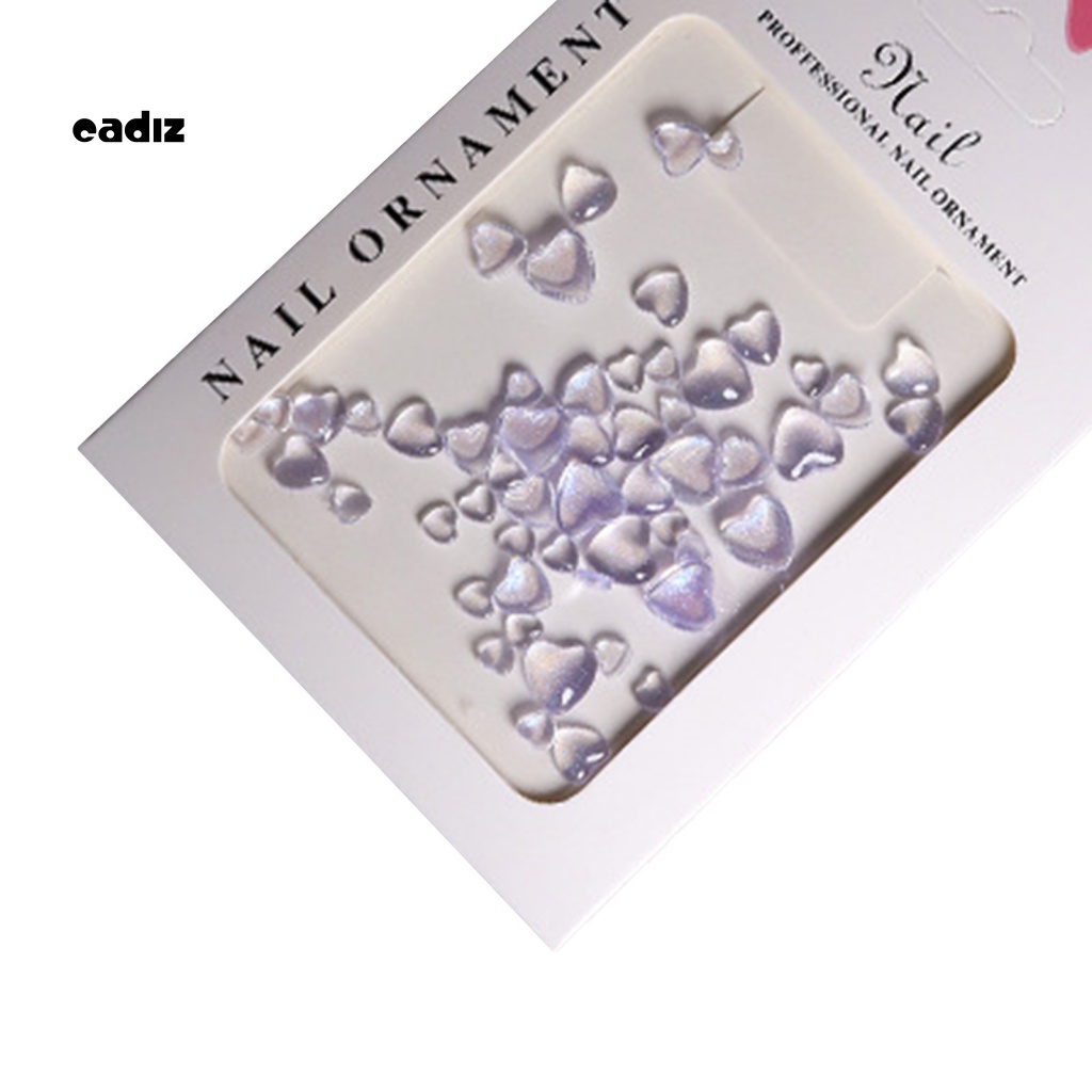 Phụ Kiện Trang Trí Móng Tay Hình Trái Tim 3D Chống Thấm Nước Xinh Xắn