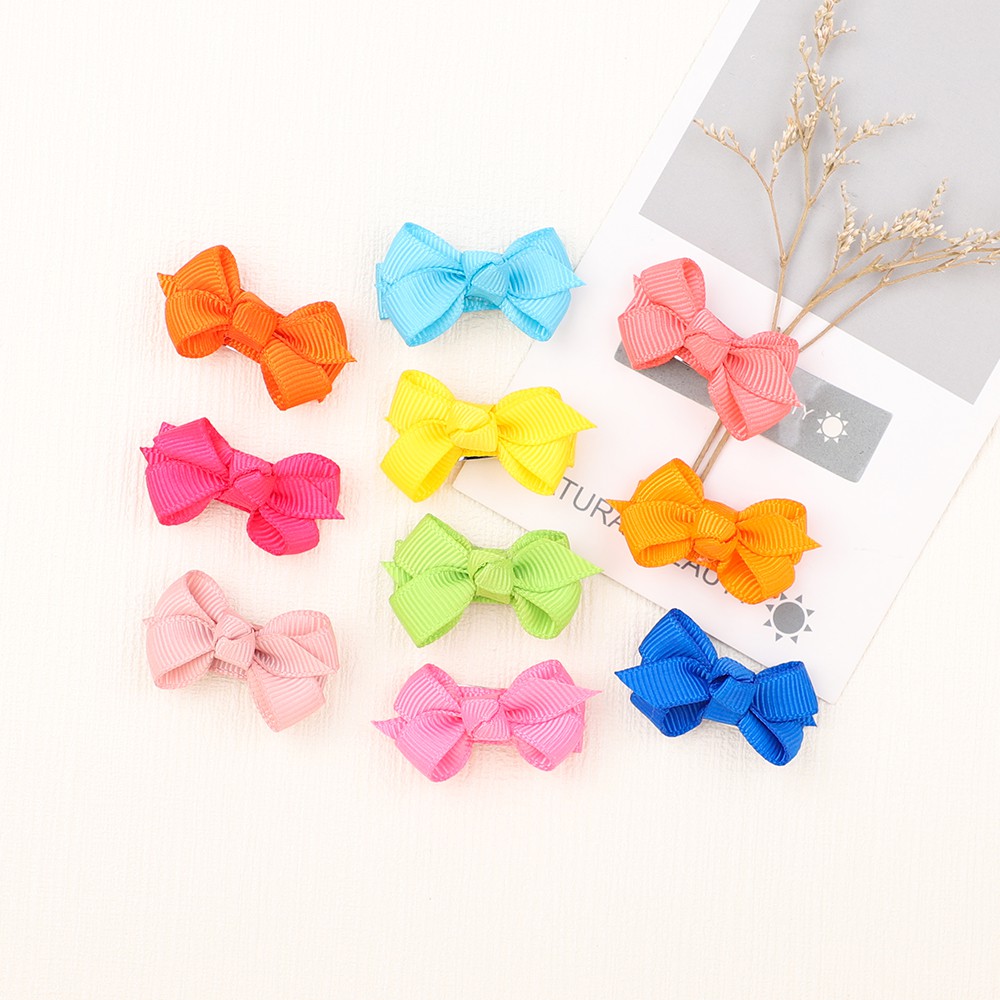 Kẹp tóc KIDSBOWS đính nơ ruy băng nhiều màu sắc sáng tạo cho bé