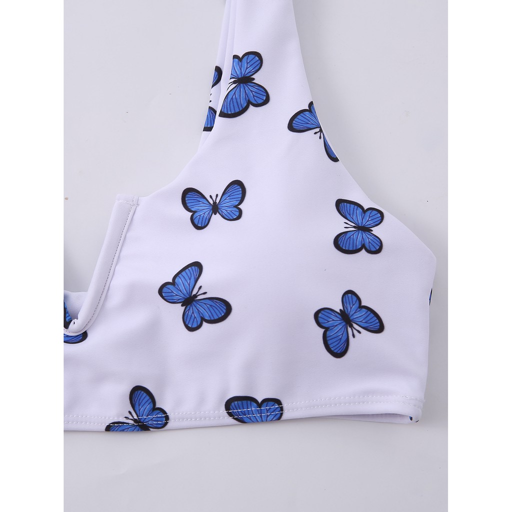 Bộ đồ bơi bikini PX05 cổ chữ V có mút ngực gọng dưới màu trơn lưng thấp quyến rũ dành cho nữ | BigBuy360 - bigbuy360.vn