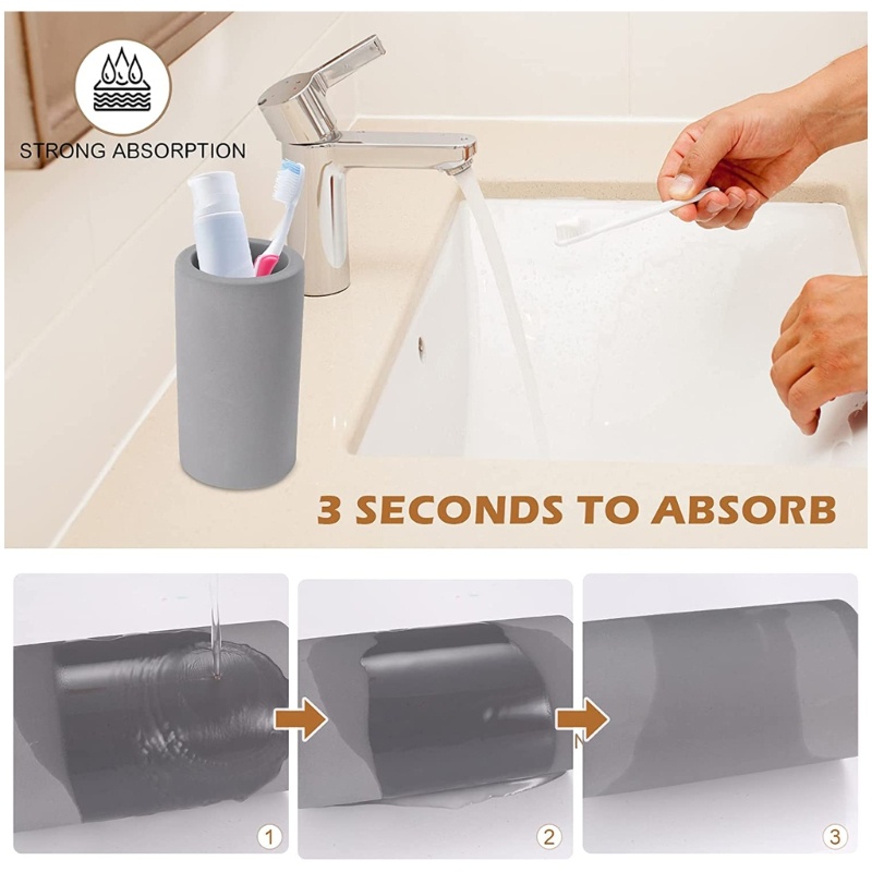 Giá Đỡ Bàn Chải Đánh Răng Siêu Thấm Hút Nhanh Khô Tiện Dụng