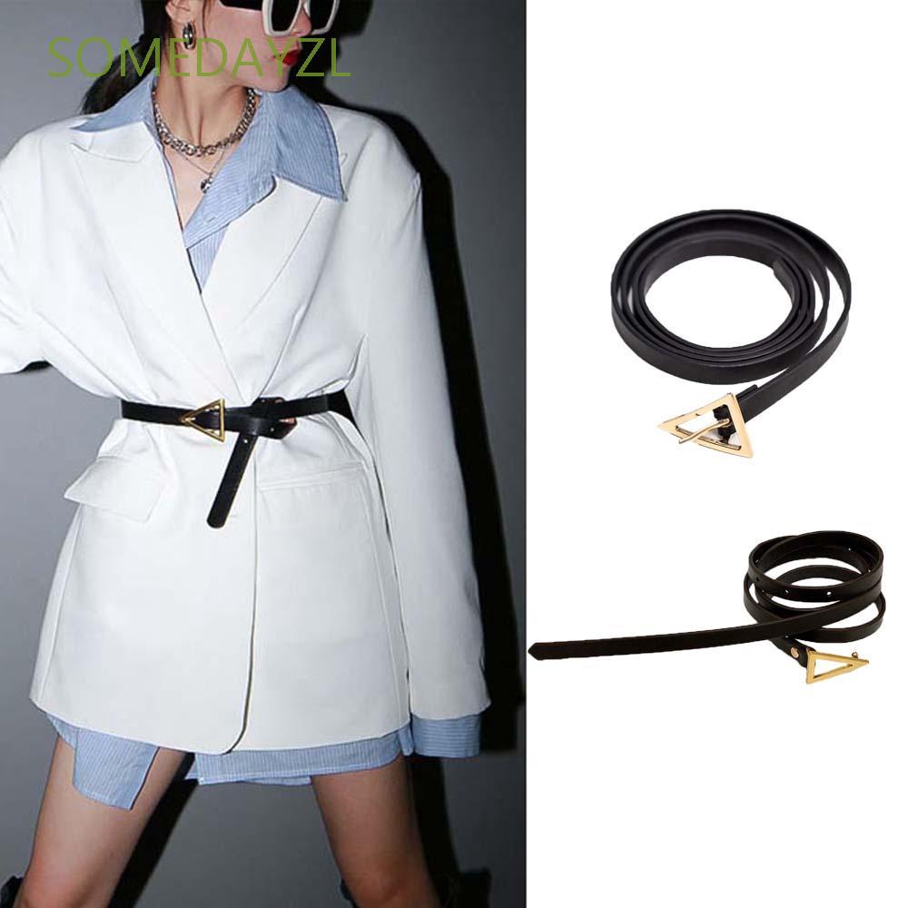 Thắt Lưng Da Khóa Kim Loại Phong Cách Cổ Điển Thời Trang Cho Nữ