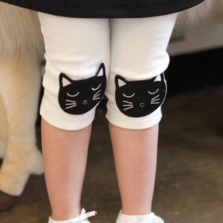 Quần legging lửng thêu mèo