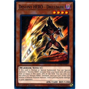 Thẻ bài Yugioh - TCG - Destiny HERO - Drilldark / LEHD-ENA11'