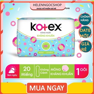 Băng vệ sinh Kotex Hằng ngày Kháng khuẩn 20miếng/gói