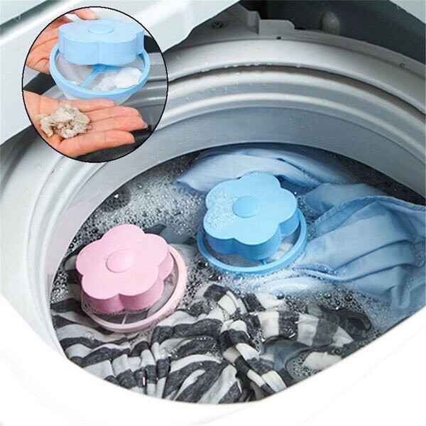 Phao lọc cặn máy giặt giúp giữ lại cặn xà phòng các sợi bông và vải hay tóc hiệu quả