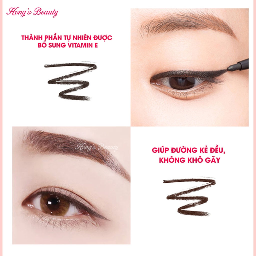 Chì Kẻ Mắt Clio Sharp So Simple Lâu trôi, chống thấm mồ hôi, giữ đường kẻ không kem - CHÍNH HÃNG HONGS BEAUTY