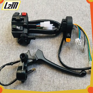 CÙM CÔNG TẮC TRÁI PHẢI SỬ DỤNG CHO WAVE 100CC MẪU NHỎ ( WAVE ZX, ANPHA, THÁI )