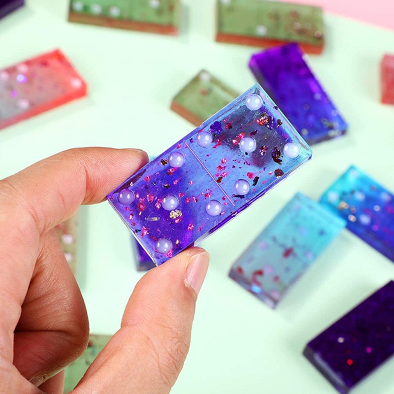 Khuôn Silicone Làm Xà Phòng Handmade Hình Quân Cờ Domino