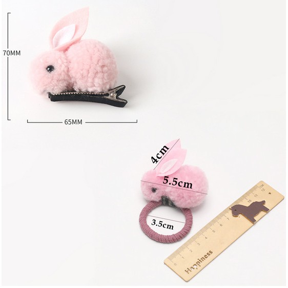1 Dây Cột Tóc Co Giãn Hình Thỏ Dễ Thương