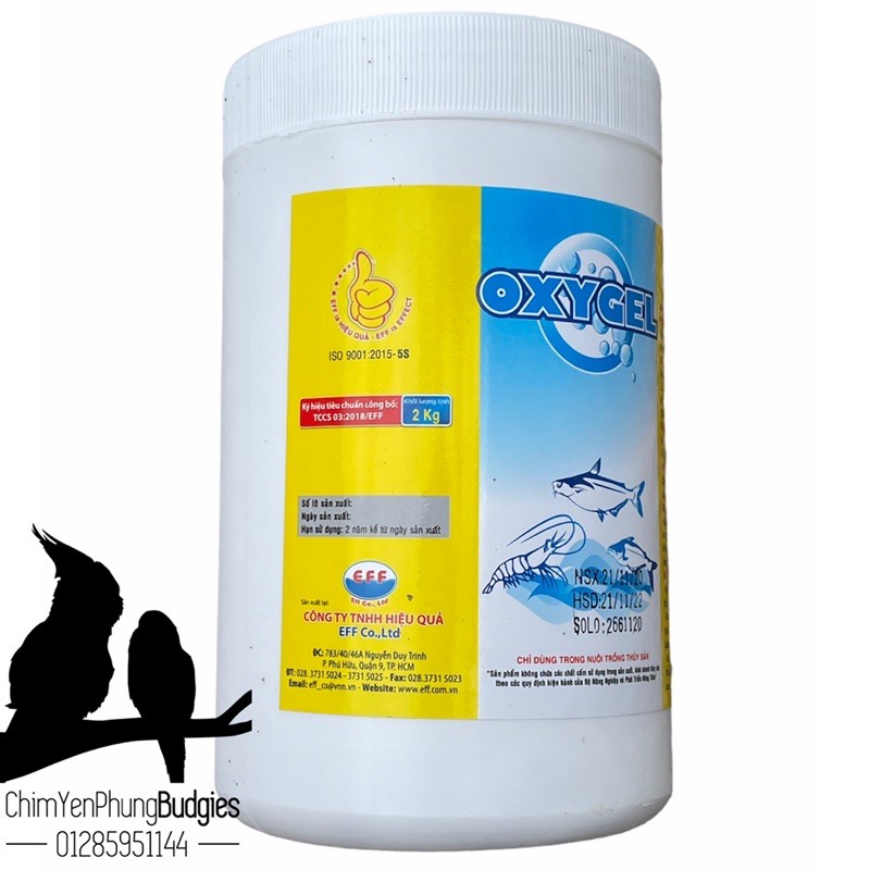 OXYGEL - EFF cung cấp oxy cho ao nuôi, cấp cứu tôm, cá do thiếu oxy.