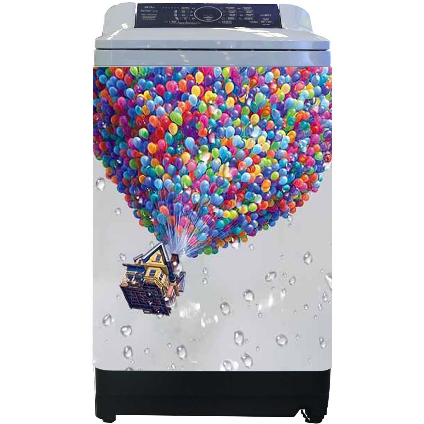 Decal trang trí máy giặt