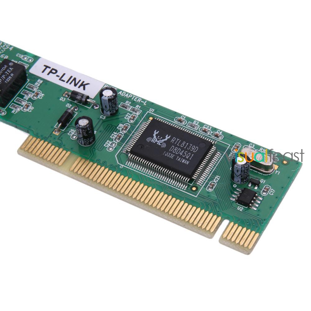 😉[Ready Stock/COD]😉PCI Realtek RTL8139D 10/100M 10/100Mbps RJ45 Ethernet Network Lan Card Adap