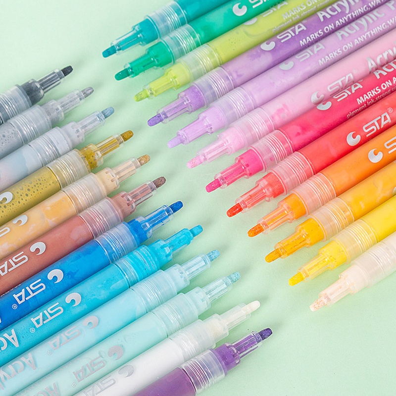 Bút Lông Màu Acrylic Không Mùi Thân Thiện Với Môi Trường Và Không Mùi Chống Thấm Nước