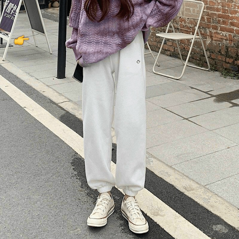 (HCM) QUẦN NỈ THÊU FORM RỘNG , CHẤT NỈ THỜI TRANG HÀN QUỐC FORM RỘNG - SIÊU XỊN CHO CÁC BẠN TRẺ KM FASHION