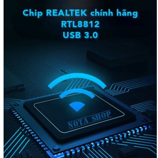 [BH 6 THÁNG] Nâng cấp WiFi 5G dễ dàng với USB 3.0 WIFI (Có lỗ tản nhiệt)siêu tốc 1200Mbps bắt 5GHz cho máy bàn PC laptop