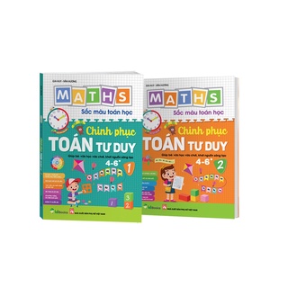 Sách – combo 2 cuốn - sắc màu toán học: chinh phục toán tư duy 4-6 +, level 1 & level 2.