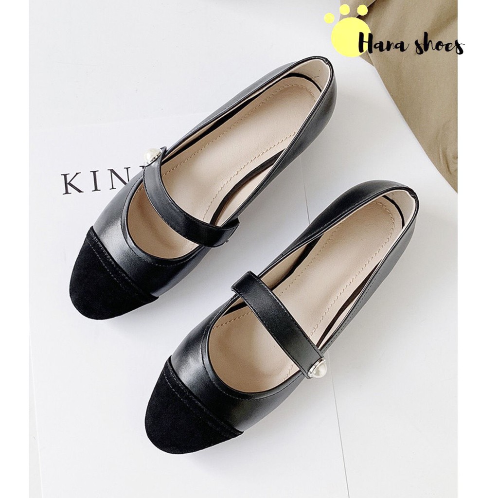 Giày bệt búp bê nữ phối màu xinh xắn B3
