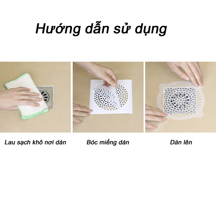 Set 15 Miếng dán lọc rác phễu lọc rác lọc tóc lỗ thoát nước nhà vệ sinh nhà bếp