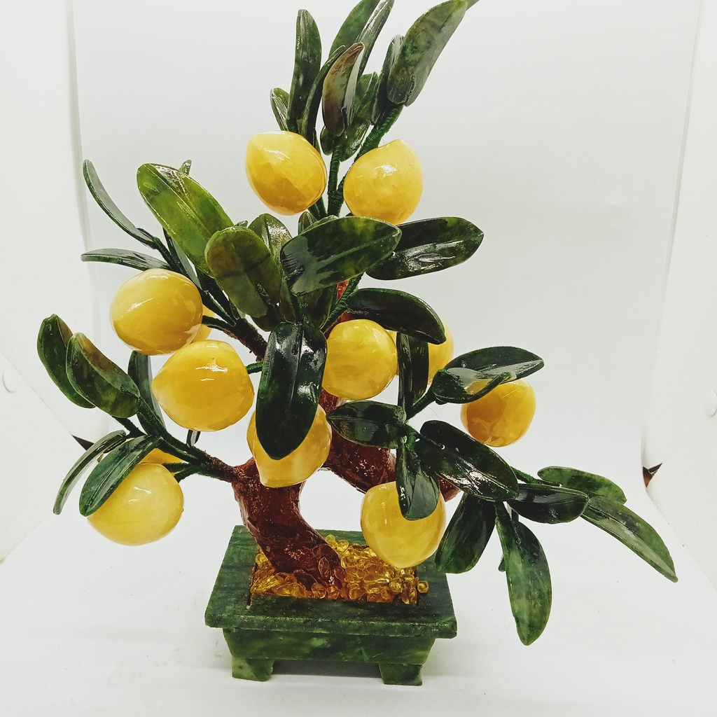 Cây Đào Tài lộc Đá Ngọc Hoàng Long cao 30cm
