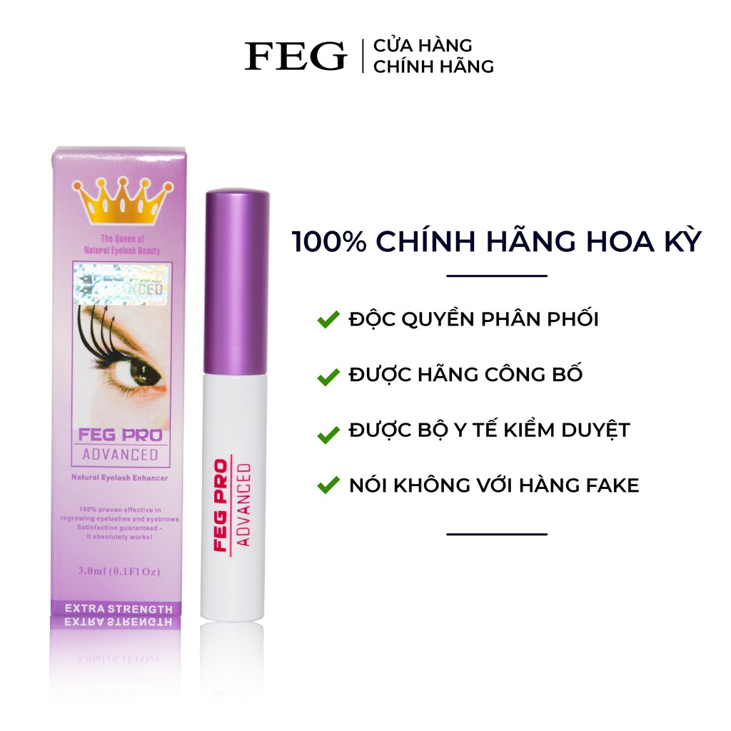 FEG Eyelash Pro Advanced_Dưỡng mi FEG phục hồi mi hư tổn-dưỡng mi ngăn giảm gãy rụng mi-giúp mi chắc khỏe