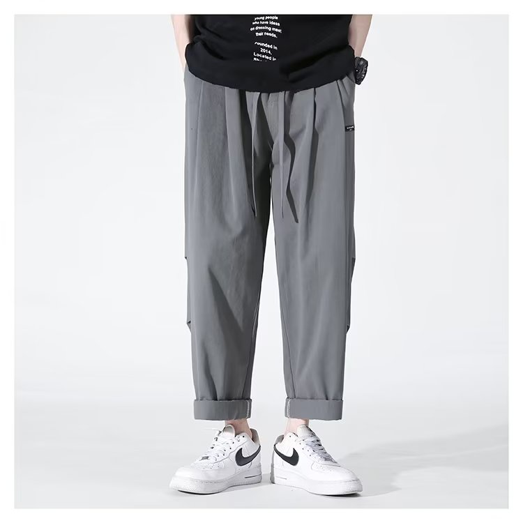 Quần Dài Dáng Rộng Lưng Thun Thoải Mái Phong Cách Hàn Quốc Thời Trang Cho Nam size M-3XL