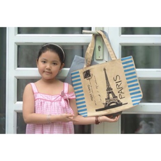 TÚI VẢI CANVAS SIZE VỪA GIẤY A4 - CÁ SẤU GÒ VẤP