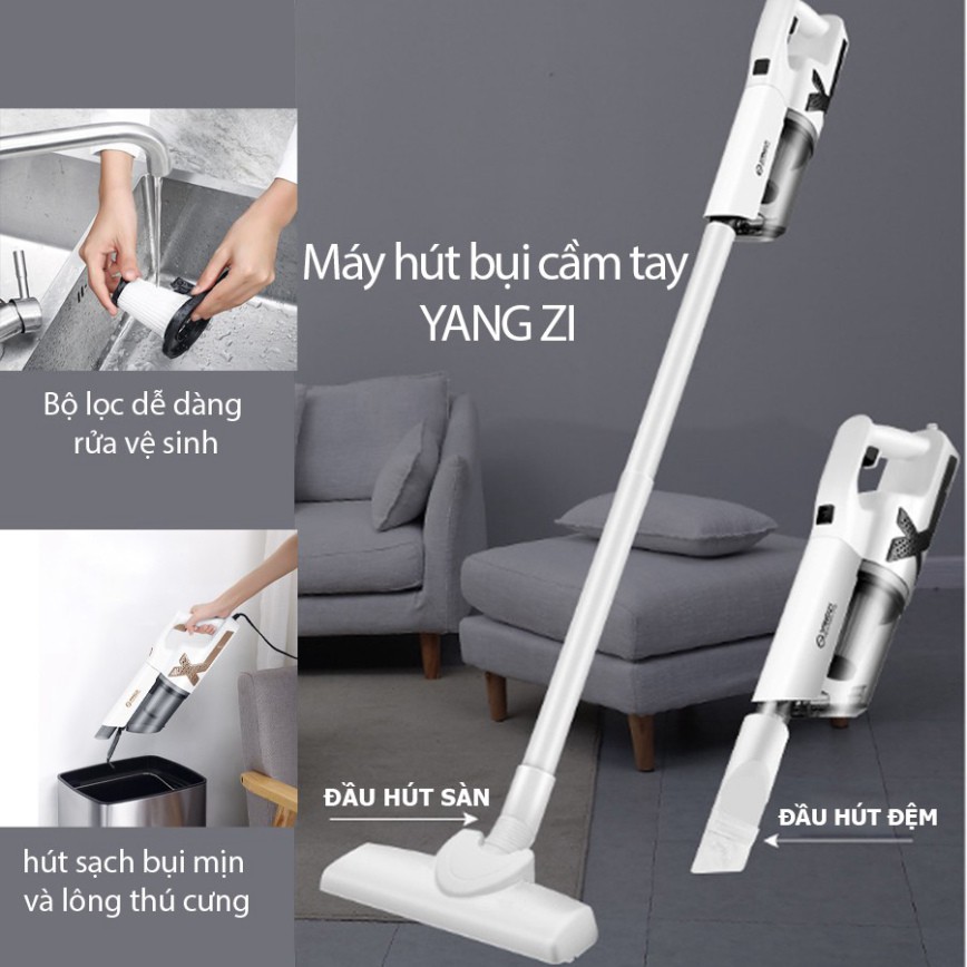 Máy hút bụi cầm tay Yangzi lực hút siêu mạnh 12000Pa Máy hút bụi gia dụng tiện ích cho nội trợ gia đình