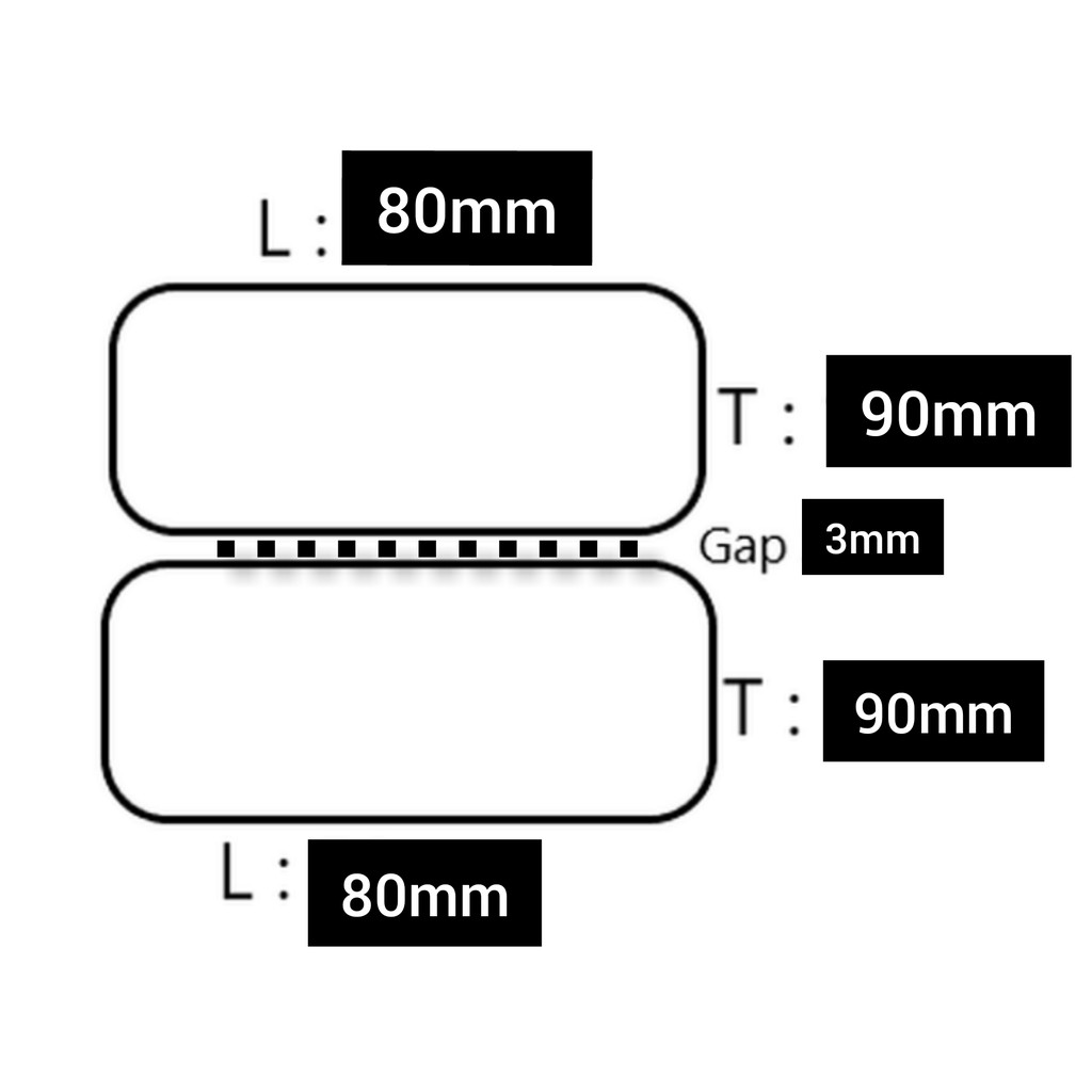 Set 300 Nhãn Dán Bán Dẫn Kích Thước 80mm X 90mm 1l 3mm