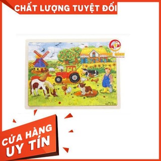Tranh ghép bằng gỗ 60 miếng - tranh ghép 60 miếng bằng gỗ giúp bé phát triển tư duy