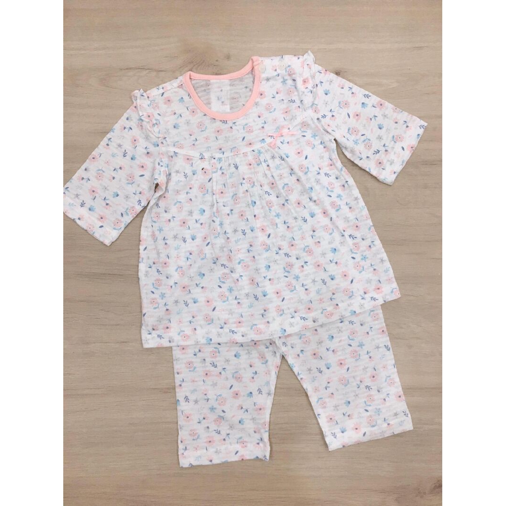 Bộ Absorba hoa nhí hồng cổ bèo