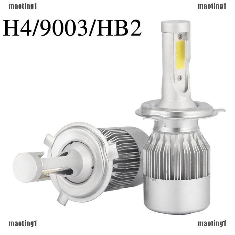 {MT1}Set 2 bóng đèn pha COB H4 C6 10800LM 36W LED chuyên dụng dành cho ô tô