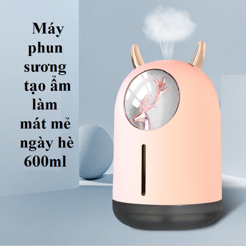 Máy phun sương tạo ẩm mini dung tích 600ml máy phun tinh dầu làm thơm nhà hình thú tại shop kho hàng giá rẻ VN