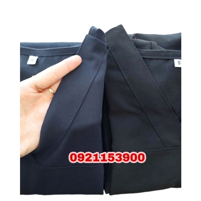 Đồng phục spa, y tá màu đen và xanh đen