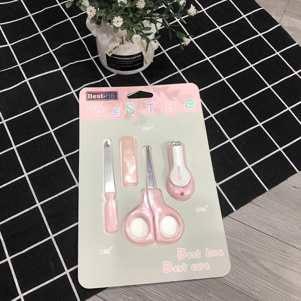Bộ Bấm Móng Best BB 3 chi tiết (kéo cắt móng,kìm bấm móng, dũa móng) An Toàn Cho Bé Từ Sơ Sinh