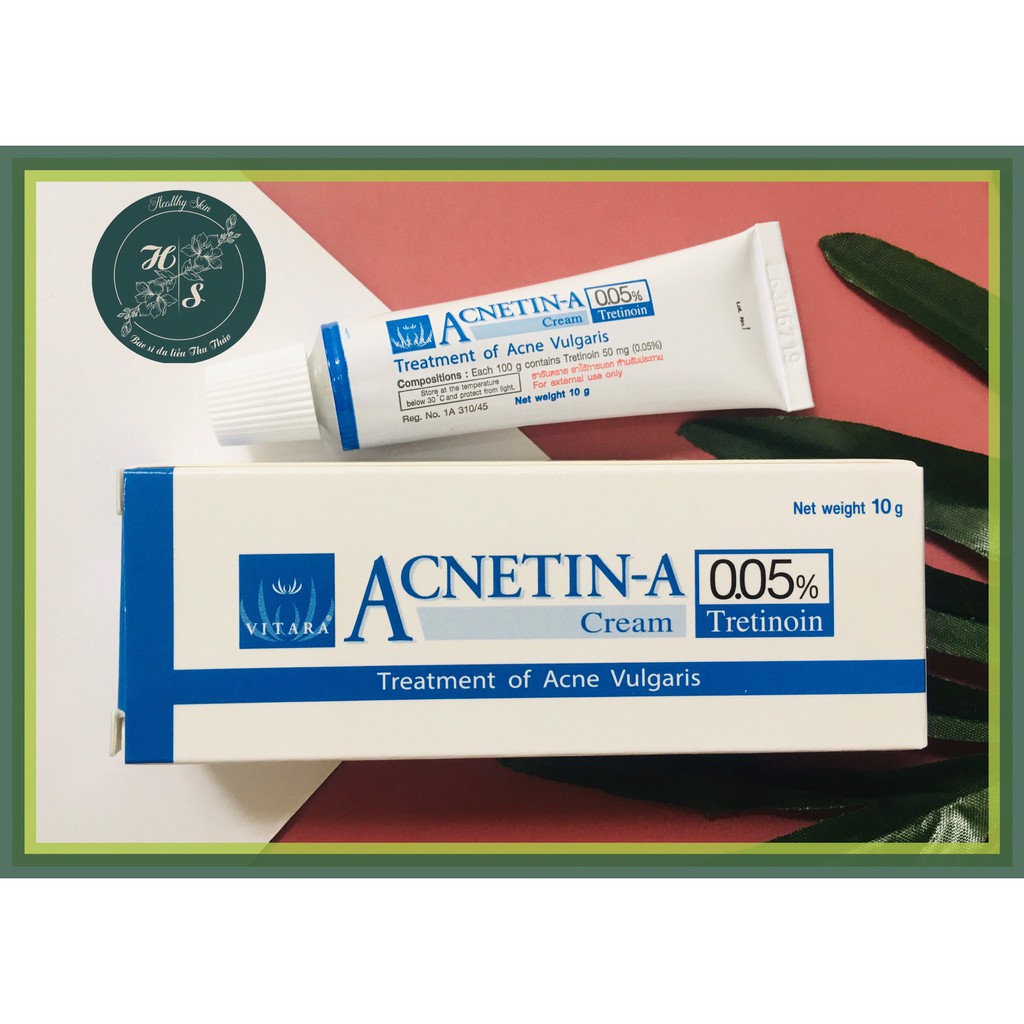 [10g] Acnetin A (TRETINOIN 0.05) CREAM - KEM GIẢM MỤN TRẺ HOÁ DA