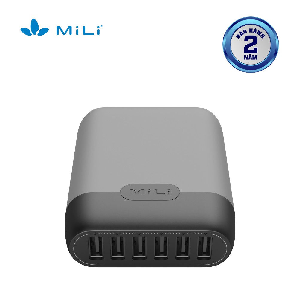 [Mã ELDTR40 giảm 7% đơn 299K] Sạc 6 cổng Station II MiLi - HC-H60GY