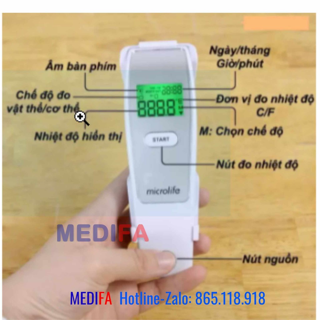 [SẴN HÀNG] Nhiệt kế hồng ngoại đo trán đa năng, FR1MF1, chính hãng Microlife/Thụy Sỹ, BH 2 năm 1 đổi 1