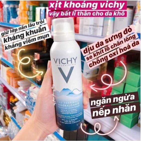 Xịt khoáng dưỡng da Vichy Mineralizing Thermal Water 50-150-300ml - licyhouse