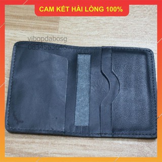 DA BÒ 100% - HÀNG CAO CẤP VÍ NAM MINI PULLUP WAX