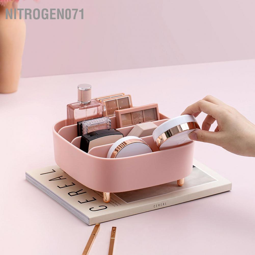 Nitrogen071 hộp đựng mỹ phẩm Bộ tổ chức lưu trữ mỹ phẩm Máy tính để bàn Giá đỡ trang điểm có thể điều chỉnh đa năng cho Son môi bóng mắt