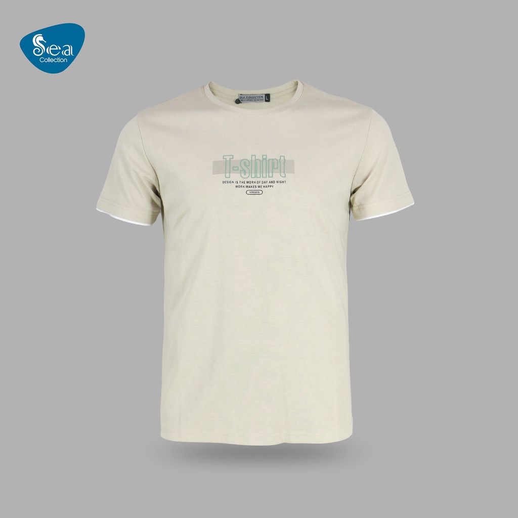 Áo Thun Nam Tay Ngắn Cổ Tròn T-shirt Sea Collection 9227