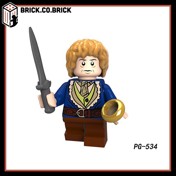 Lego Lord of the Rings Đồ chơi Lắp ráp Chúa tễ những chiếc nhẫn Xếp hình Lính trung cổ Hobbit PG8149