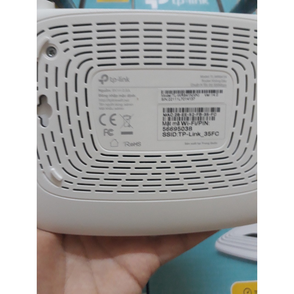 Bộ Phát Wifi TPLINK 841N 300Mbps 2 râu Chính hãng new phiển bản mới nhất ver14.0 có 3 đèn tín hiệu mặt trước