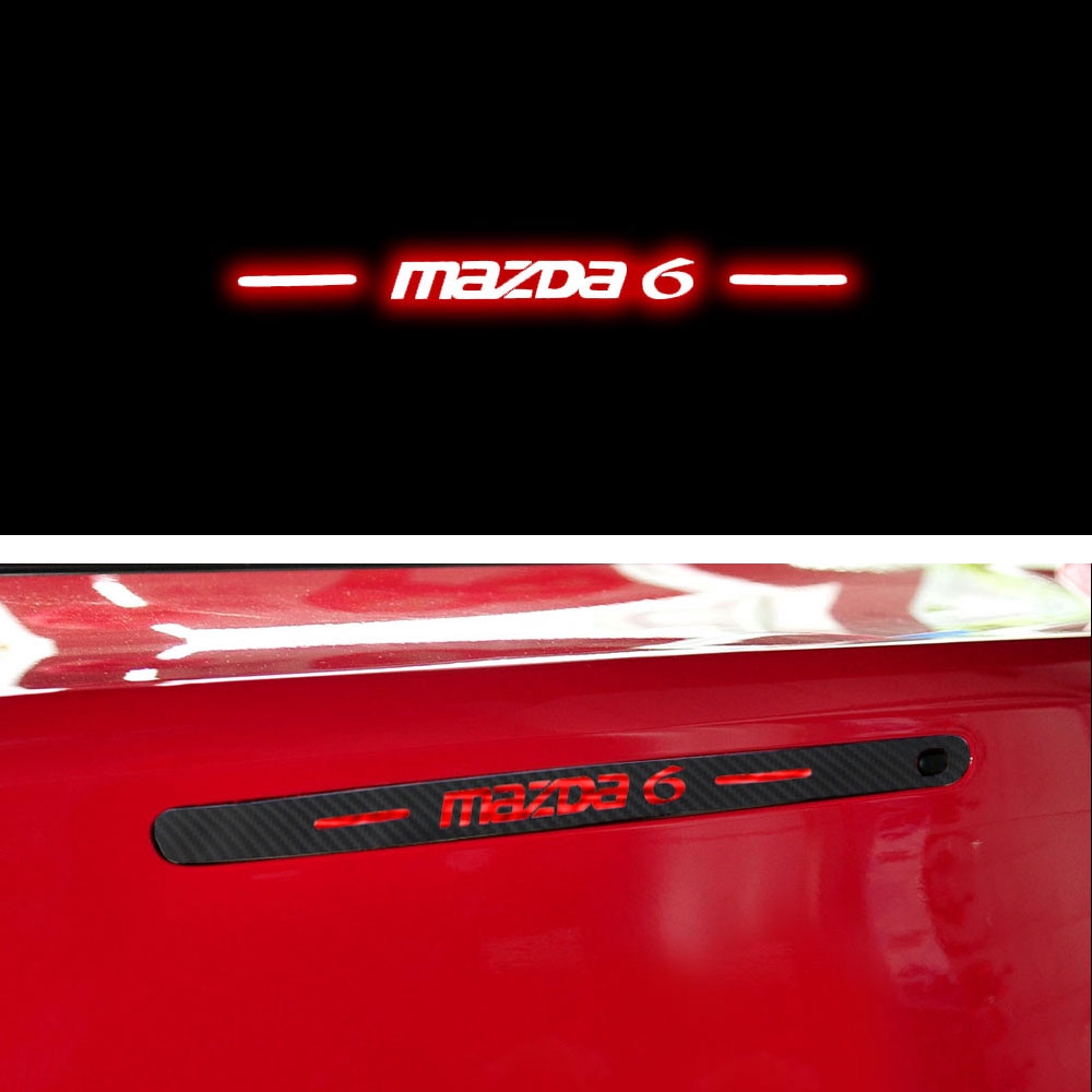 Miếng Dán Trang Trí Đèn Phanh Xe Hơi MAZDA 6 1 Bằng Sợi Carbon