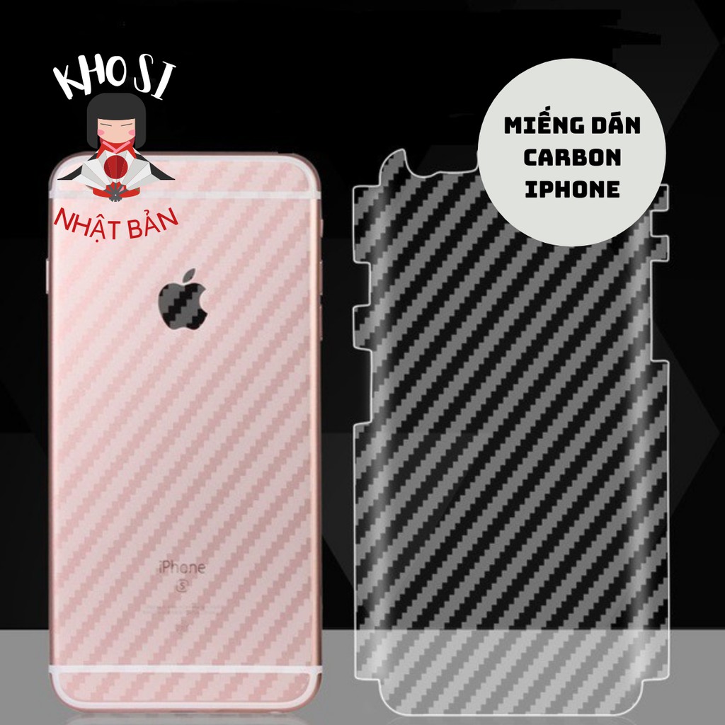 MIẾNG DÁN CARBON IPHONE CÁC DÒNG - MỎNG, MỊN, ÔM SÁT, BO CÁC CẠNH