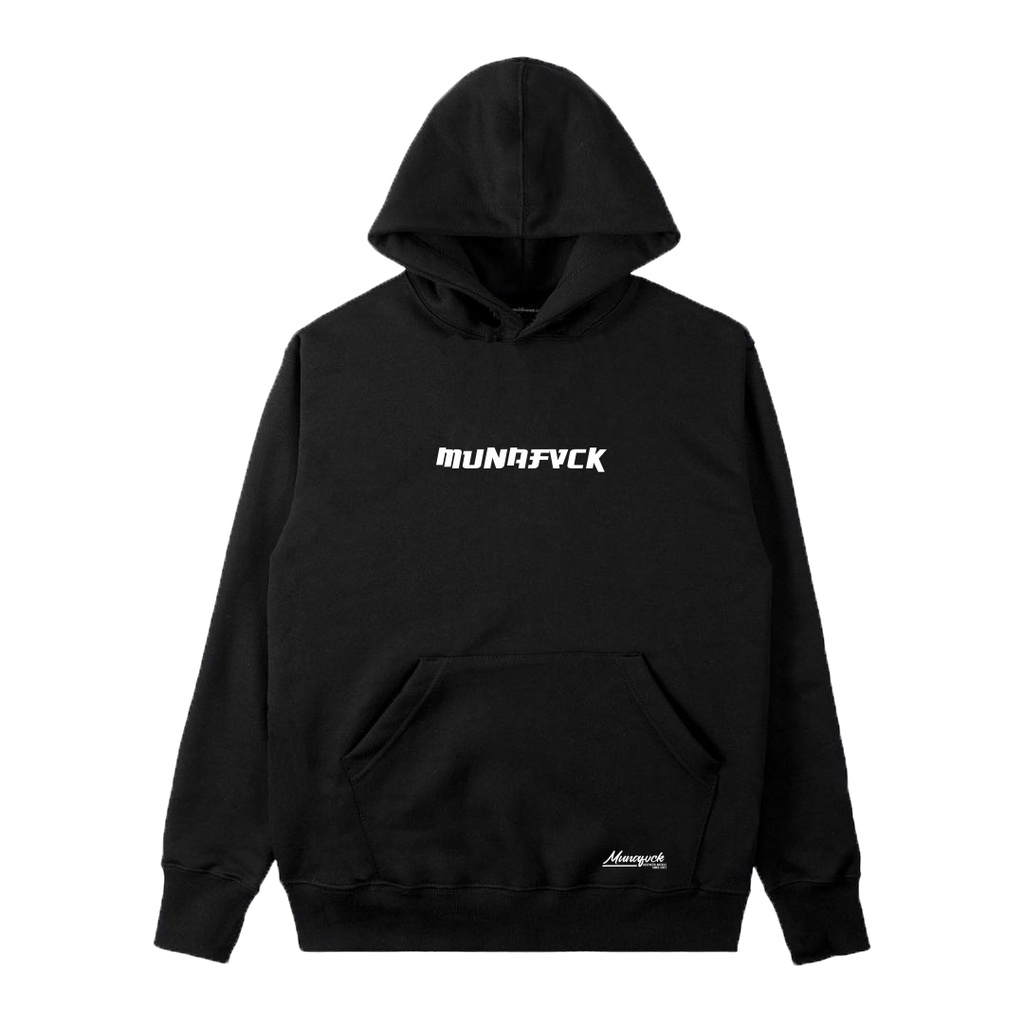 Áo Hoodie Osaka Sans-Serif Font Munafvck Size Lớn M L XL XXL Màu Đen Trơn Cho Nam Và Nữ