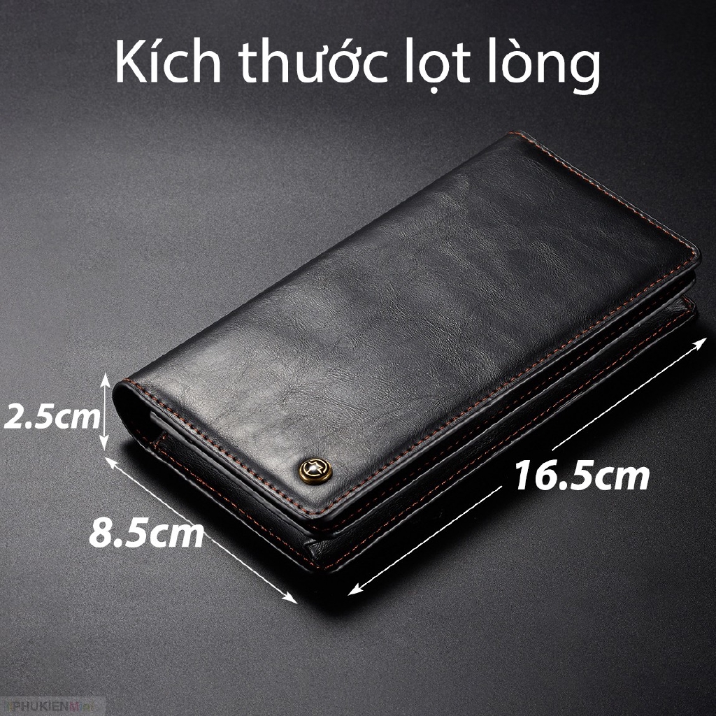 Bóp ví đựng điện thoại cầm tay kèm ngăn chứa tiền, thẻ cho mọi dòng máy từ 5.0 inch đến 6.5 inch